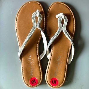 Mariella flip flops, barely worn. Made in Italy. Size 10.